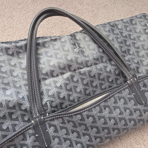 Goyard Black & Gray Goyardine Patterned Tote GM St. Louis - Picture 2 of 13